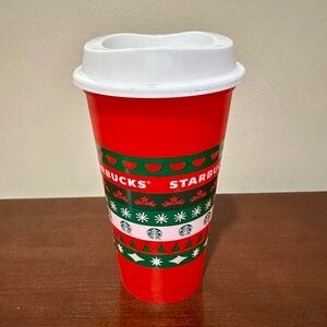 STARBUCKS HOLIDAY 2020 REUSABLE PLASTIC CUP